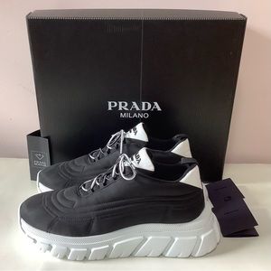 BNIB Prada Rush Gabardine Re-Nylon sneakers sz. EU41/US10.5
